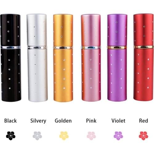 1Pc 10ml Perfume Atomizer Portable Liquid Container For Cosmetics Traveling Aluminum Spray Alcochol Empty Bottle Refillable