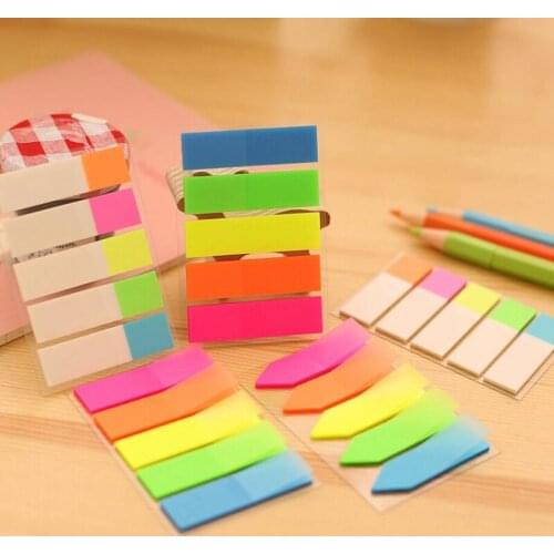 36pcs/lot Cute Colored Memo Pad Kawaii Sticky Paper Note School Office Supplies Korean Stationery Marker Flags Sticker