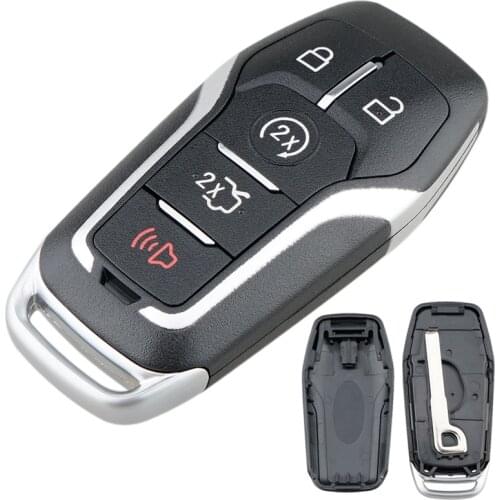 5 Buttons Keyless Entry Remote Smart Control Key Fob Shell Auto Car Key Case Fit for Ford Fusion Mustang Explorer
