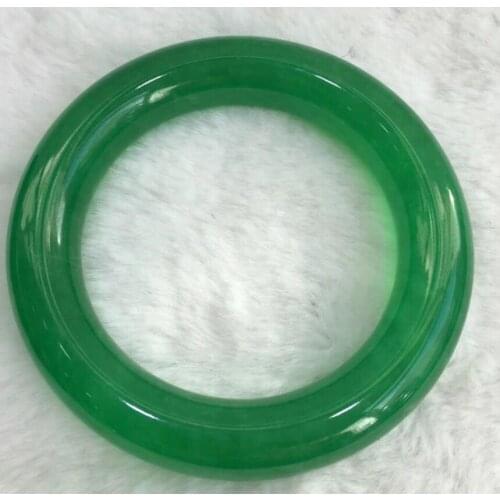 57-58 (Grade A) 100% Natural green Jadeite JADE Bracelet Bangle
