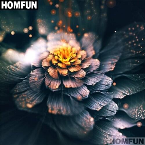 HOMFUN Full Square/Round Drill 5D DIY Diamond Painting "Art flowers" 3D Embroidery Cross Stitch 5D Decor Gift A01067