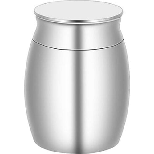 Stainless Steel Pet Animal Human Cremation Urn Jewelry Ash Into Urn For Him Best Commemorative Gift