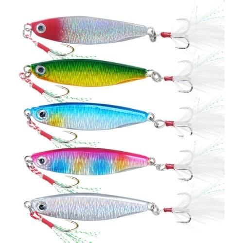 1PC Metal Jig Fishing Lure VIB Hard Bait Bass Fishing Jigs Holographic Trolling Saltwater Lures Isca Artificial Fish Tackle Pike