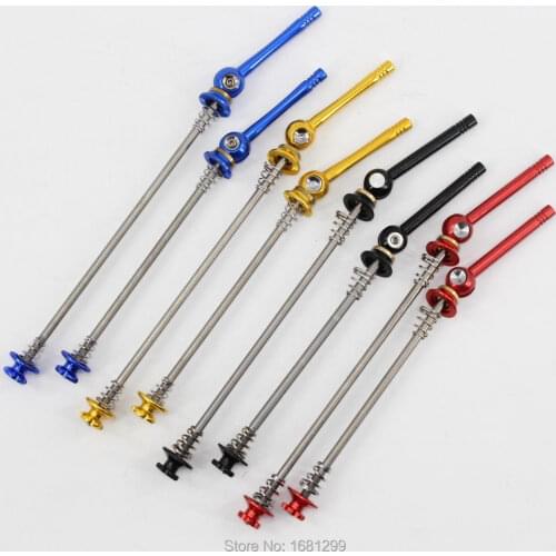 New OEM lightest Titanium alloy Mountain bike quick release QR Road bicycle skewers MTB Bike parts 4 colors Free shipping