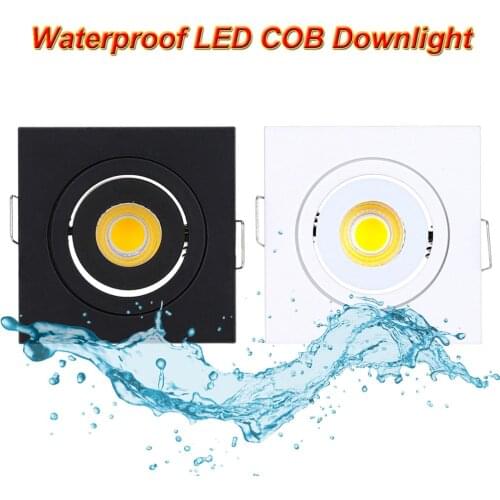 New Design Square Round Dimmable Waterproof IP65 Downlight Lamps 3W Led Ceiling Lamp Home Indoor Outdoor Lighting For Garden