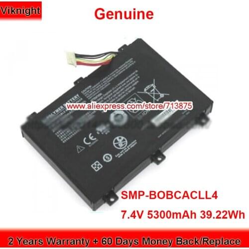 Genuine SMP-BOBCACLL4 Battery for Xplore IX101b2 Tablet IX101B1 SMPSBINTL 2ICP7/55/63-2 7.4V 5300mAh 39.22Wh