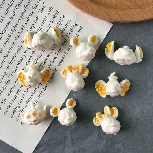 New arrived 30pcs/lot cartoon animals heads shape plastic beads diy jewelry earring/bracelet/keychain pendant accessory