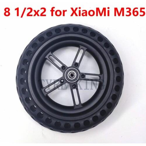 8.5 Inch 8 1/2x2 Solid Tyres Non-Pneumatic Wheel Rims for Xiaomi Mijia M365 Electric Scooter Rear Wheel Explosion-Proof Tires