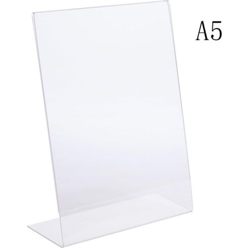 A5 Clear Acrylic Poster Photo Sign Holder Thickness 3mm Restaurant Hotel Menu Label Frame