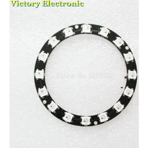 RGB LED Ring 16 Bits LEDs WS2812 5050 RGB LED Ring Lamp Light with Integrated Drivers