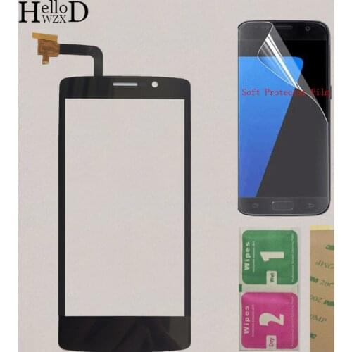 Touch Screen Mobile For Fly IQ4504 Quad EVO Energie 5 Sensor Touch Screen Digitizer Panel Front Glass Protector Film