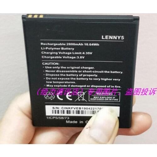 Cell phone Battery For Wiko Lenny 5 3.8V 2800mAh High Quality Phone Replacement Batteries Bateria with phone stander