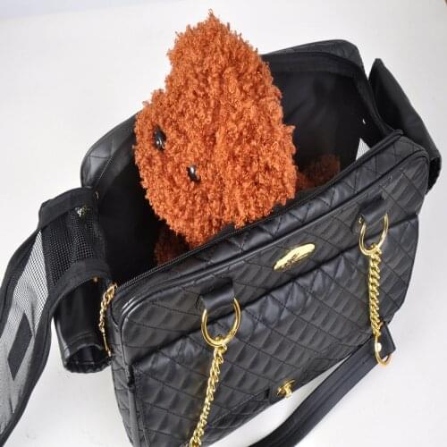 Pet Carrier Bag Luxury PU Leather Slings Bags For Small Dogs Cats Breathable Kitten Carriers Dog Outdoor Travel Bag Pet Supplies