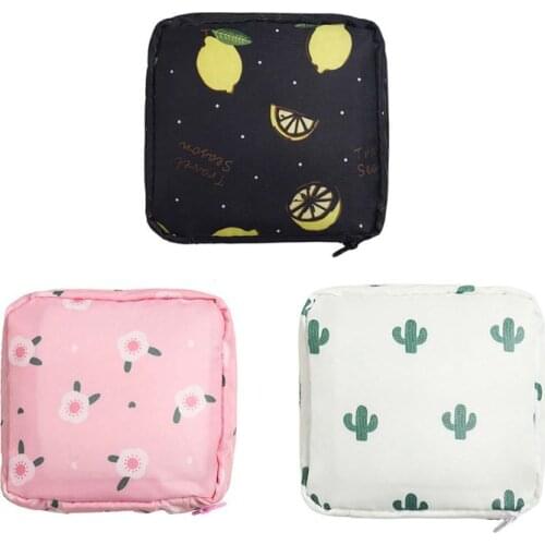 Large Capacity Tampon Storage Bag Sanitary Pad Pouch Women Ladies Napkin Cosmetic Bags Organizer Holder