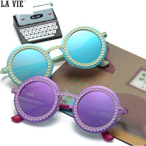 2018 New Fashion Brand Designer Kids Sunglasses Round Polarized Sunglasses Children Boys Girls Sun Glasses EYE protection