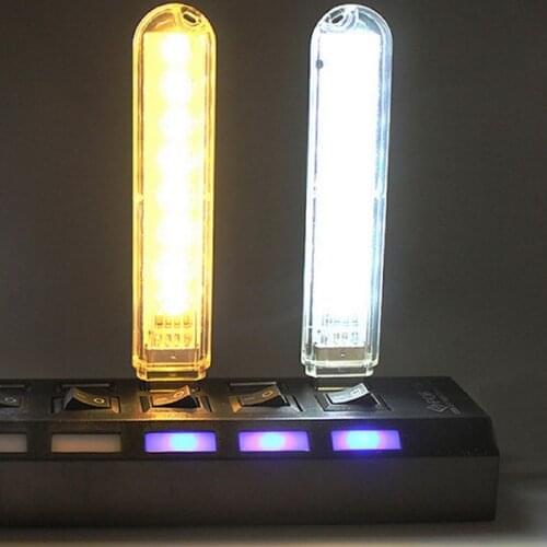 3/8 Leds USB Lights Mini Portable USB LED Book Light DC5V Ultra Bright Reading Book Lamp For Power Bank PC Laptop Notebook