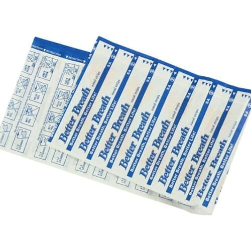 300pcs/lot Large Size (66x19mm) Stop Snoring Better Breath Nasal Strips Breathe Right Nasal Strips Nose Patch for Good Sleep Aid