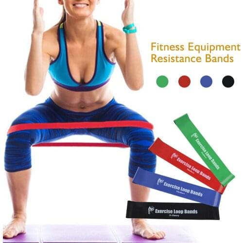 4Pcs/Set Resistance Bands Rubber Band Workout Fitness Gym Equipment Loops Latex Yoga Gym Strength Training Athletic Rubber Bands