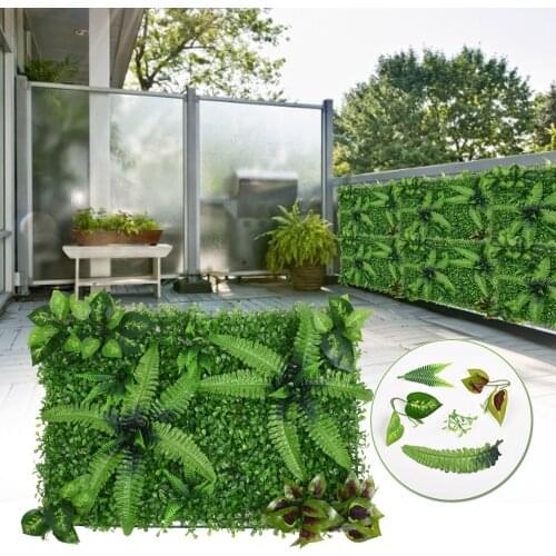60X40CM Artificial Plastic Grass Mat Artificial Plant Panels Wall Decorative Panels Fence Protection Privacy Protection Screen
