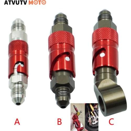 Aluminum AN-3 AN3 Motorcycle Brake Line Hose Fluid Quick Release Connect Fitting Adapter For Honda Yamaha KTM SUZUKI Universal