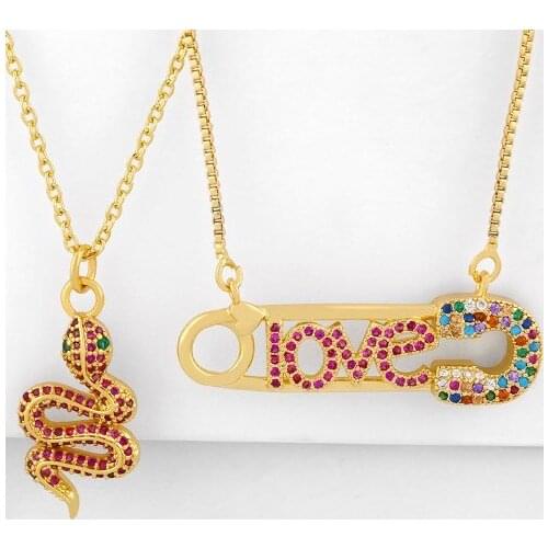 Alzzaickivef Punk Necklaces