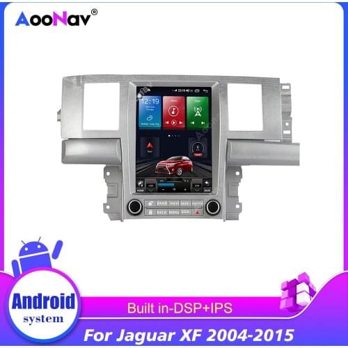 128G Android Tesla Screen For Jaguar XF 2004-2015 Car Radio GPS Navigation Auto Multimedia Video Player Tape Recorder Carplay