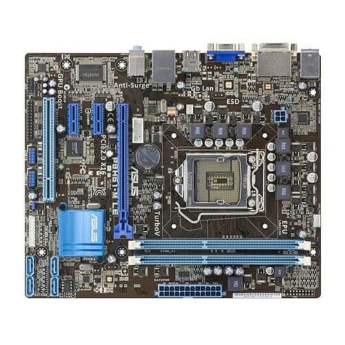 Used ASUS P8H61-M LE Socket LGA 1155 DDR3 16GB support I3 I5 I7 uATX Integrated desktop motherboard