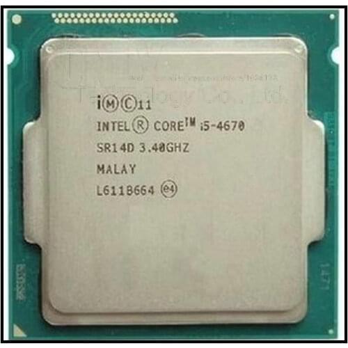 Free shipping intel I5-4670 CPU I5 4670(3.4GHz/6MB /4 cores /Socket 1150/85w)Quad Core Desktop CPU SR14D scrattered pieces