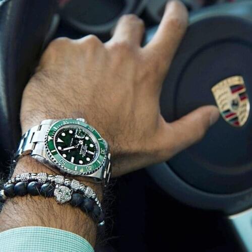 Natural Stone Beads Bracelet Leopard Men Jewellery Bracelets For Women Pulseira Armband Accesorios Mujer wholesale Special Gift