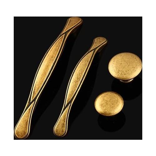 Bronze Metal Retro Cabinet Knobs and Handle European Style Door Handle Furniture Handles