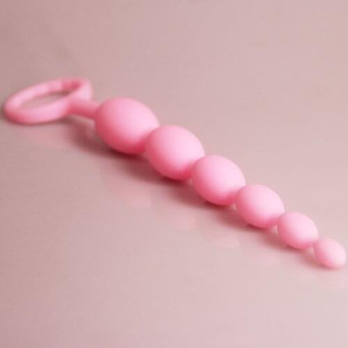 Candiway 9in Beaded Anal Prober Plug Big Silicone anus Balls Toys G-Spot Stimulating Butt Plugs Adult Sex Toys Couple Super