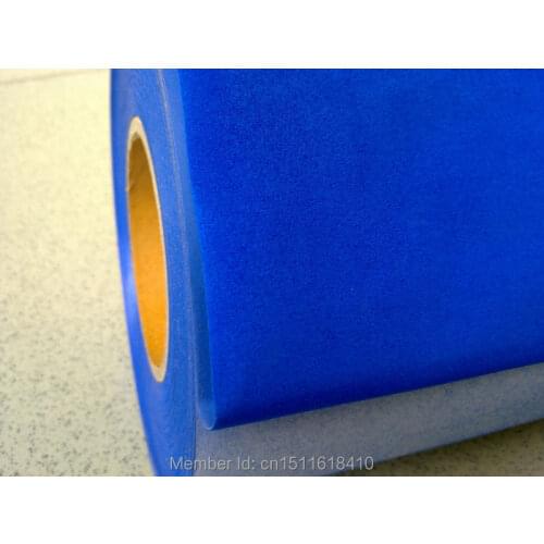 CDF-06 Royal blue Flocking transfer PU VINYL FILM, heat transfer flock vinyl for garment with size:50*100cm/lot