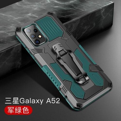 Phone Cases For Samsung Galaxy A52 Case Shockproof Stand Holder Belt Clip Holster Cover For Samsung A52 5G SM-A526B 4G SM-A525F