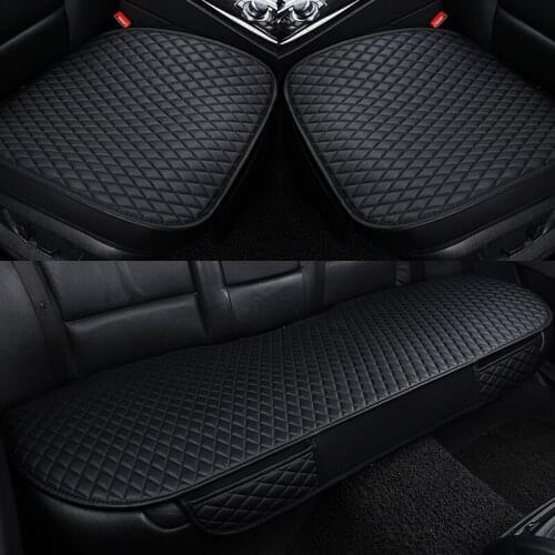 Car Seat Covers 4 Seasons Premium Pu Leather Seat Cushion Pads Single General Car Cushions, for hyundai verna E1 X40