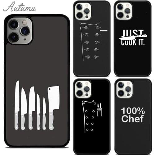 Cooking Chef Phone Case for iPhone 11 12 Pro Max mini X XR XS SE 2020 5 6S 7 8 Plus Samsung Galaxy S8 S9 S10 Cover shell