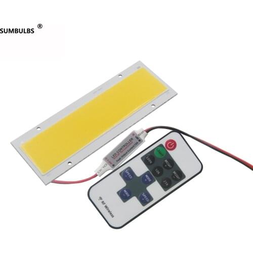 Dimmable 140x50MM 20W LED Light COB Strip Lamp 12V DC Super Bright Rectangle Bulb Warm Natural Cold White DIY for Lights