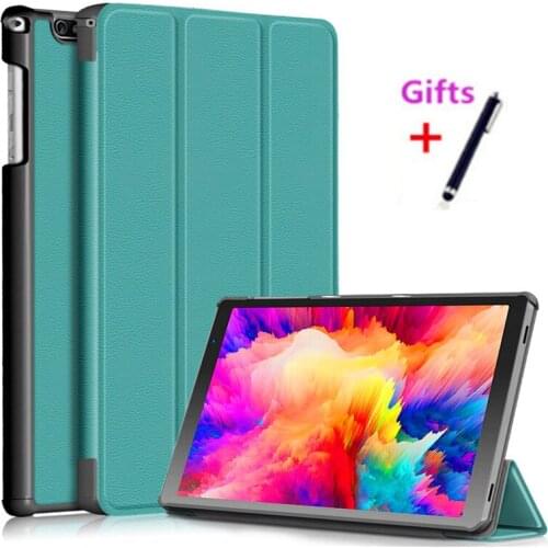 For VANKYO MatrixPad S20 10.1 Case Tri-Fold PU Leather Stand Tablet Cover for VANKYO MatrixPad S20 Hard PC Protective funda+pen