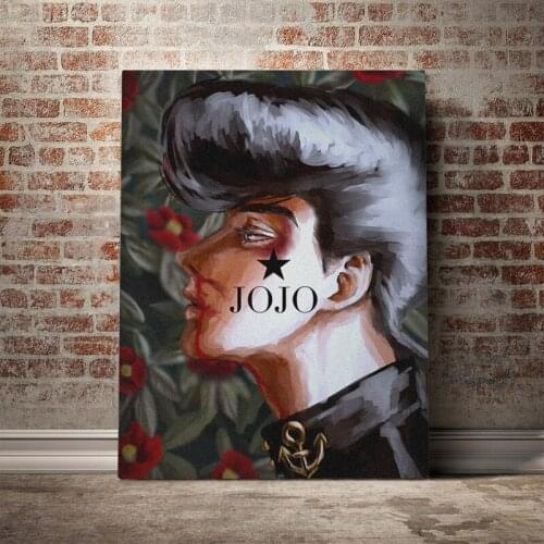 Home Decor Josuke Higashikata Poster Wall Art Jojo S Bizarre Canvas Print Anime Role Painting Pictures Bedroom Modular Framework