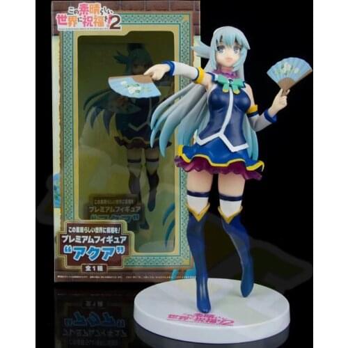 Anime Konosuba Aqua PVC Figure Model Toy 20cm New