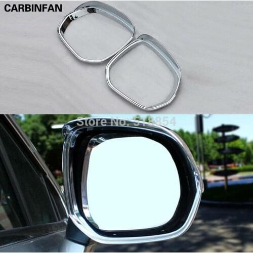 For peugeot 3008 Rearview mirror rain gear Rain Eyebrow ABS Chrome trim for Peugeot accessories 2pcs/set