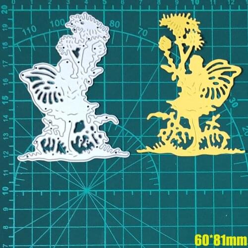 Beautiful Flower Fairy&Butterfly Angel Metal Cutting Dies Stencils for DIY Scrapbooking Stamp Album Decor Embossing Paper Cards