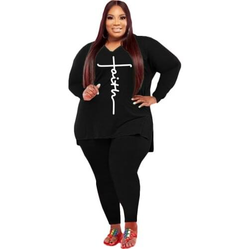 Fashion Sports Leisure Two-piece Women Jogger Outfit Loose Top Slim Trouser Set Stylish Tracksuit Autumn Clothes Woman Plus Size