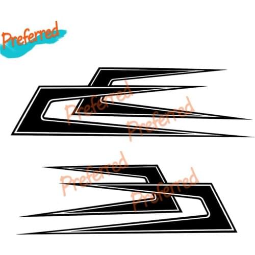 2x Zinken Truck Sticker Black Decor Roof for Example Scania MAN Mercedes DAF Die Cutting