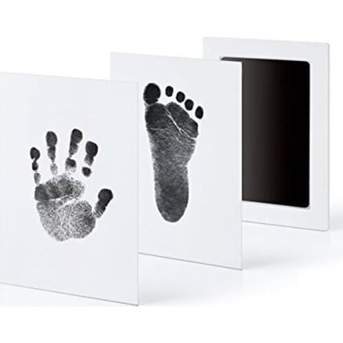 Non Toxic Baby Handprint Footprint Imprint Kit Baby Souvenirs Newborn Footprint Ink Pad Infant Clay Toy Gifts