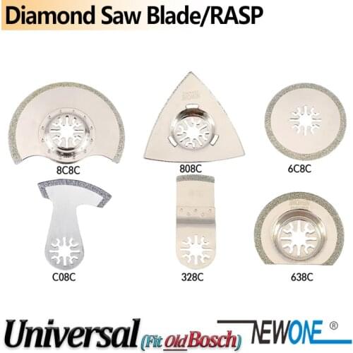NEWONE Diamond E-cut Circular Oscillating Saw Blades For Triangle Rasp Multitool Tile Prorous Concrete Cement Ceramics in Saw