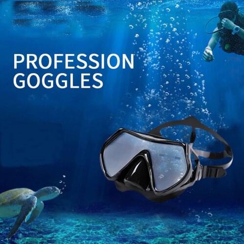 Newest arrival Silicone Diving Mask with Anti-drop Frame Anti-fog Lens Anti-slip Side Buckle Water Accessory