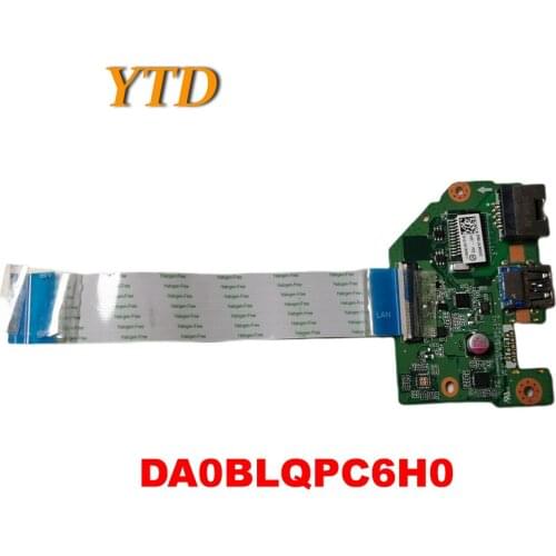 Original for Toshiba C55 Satélite C55T 15.6 USB Porta Ethernet Placa DA0BLQPC6H0 board tested good free shipping
