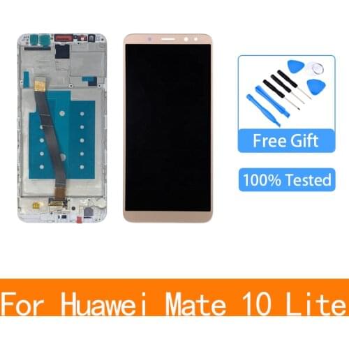 Original 5.9" For Huawei Mate 10 Lite LCD With Frame RNE L01 L02 L03 LCD Display Touch Screen Mate 10 Lite Nova 2i Display LCD