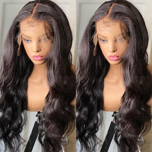 Wavy Lace Front Human Hair Wigs Brazilian Non-remy 13x4 Lace Front wig For Women 4x4 Closure Wig T Part Lace Wig Bleached Knots