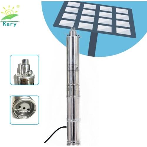 Kary 48v 10m lift impellers submersible pumps 10T/H dc solar water pump for agricultural irrigation